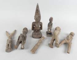 Africain : Lot de statuettes Lobi et Ibidji Africain : Lot de statuettes Lobi et Ibidji