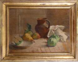 Tableau HSP -Nature morte aux fruits- signé PUTSAGE Marguerite Tableau HSP -Nature morte aux fruits- signé PUTSAGE Marguerite
