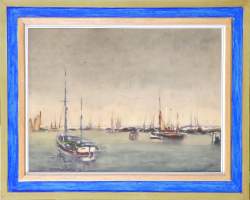 Tableau: aquarelle -Marine- signé RENO Irène Tableau: aquarelle -Marine- signé RENO Irène