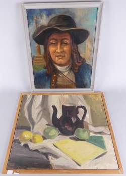 Tableau -portrait- (2) signés LIENAUX Fernand Tableau -portrait- (2) signés LIENAUX Fernand