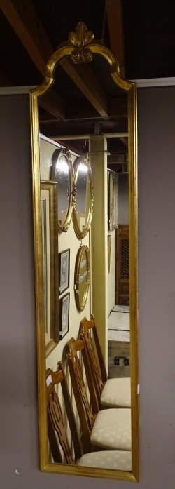 Meuble: Miroir doré 128x30cm