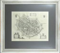 Estampe: gravure Johannes BLAEU - Tornacum; Gallis Tournay; Belgis Doornick. Pro