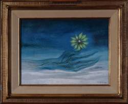 Tableau HST -Fleur- daté 1972 signé ITURRI Manuel Tableau HST -Fleur- daté 1972 signé ITURRI Manuel