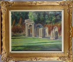 Tableau HST -Ruines de palais- signé HANAPPE Clémence Tableau HST -Ruines de palais- signé HANAPPE Clémence