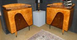 Meuble: Rare paire de buffets Art déco dont un intérieur Bar (traces d'usages) e
