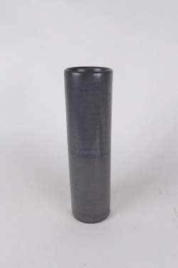 Céramique: Vase tubulaire en grès émaillé monogrammé AL LAMPECCO Antonio