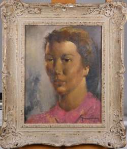 Tableau HSP - Hiercheuse - signé CARION Marius