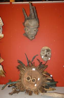 Africain : 3 masques Pende Congo