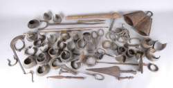 Africain : Lot d'objets en métal , ethnographies diverses