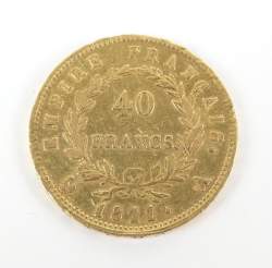Collection : pièce de monnaie : 40FF en or de 1811 A