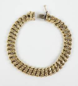 Bijou : Bracelet en or jaune 18K (certaines mailles acc)