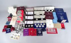 Collection de pièces de monnaie : beau lot de pièces en argent et qq pièces en nickel et nickel - chrome