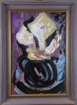 Tableau HSC -Bouquet de Fleurs- attribué à LORJOU Bernard