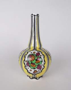 Céramique : Vase en faïence Boch Kéramis cachet CT sous la base CATTEAU Charles