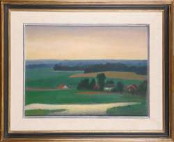 Tableau HST - Paysage du Mont Panisel - signé GOMMAERTS Fernand