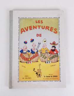 BD : Les Aventures de Bibor et Tribar et de Tif et Tondu Rob - Vel et F. Dineur Ed. originale 1940 (Bon état général , int frais , taches , crayon dernière page)