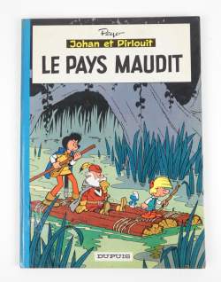 BD : Johan et Pirlouit par Peyo éd. DUPUIS EO (Très bon état+ , tache couleur p50) Le pays maudit 1964