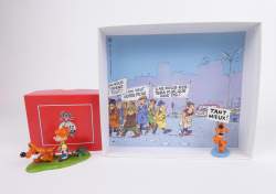 BD : ROBA , création Pixi en plomb (2pcs) : - La manif - N° 236/250 + - Boule , Bill et la tortue - N° 774/1000