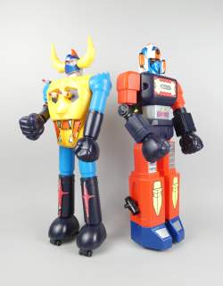 Jouet : GAIKING + DAIMOS Shogun (2pcs) éd Mattel circa 1978 et 1979 (usure d'usage , manques)