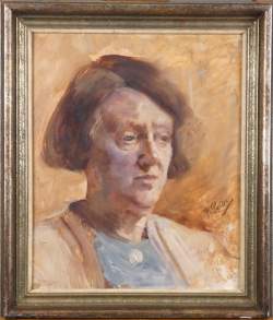 Tableau HSP - Portrait de femme - signé PEISER Kurt