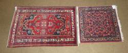 Tapis d'Orient noué main (2) SAROUGH et HAMADAN