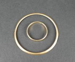 Bijou : Bague/alliance et cerclage de montre à gousset en or jaune 14K