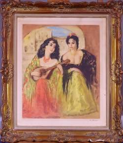 Estampe : Litho couleur - Féérie espagnole - 265/350 signé NIVERT Georgette