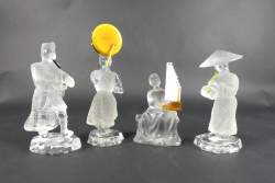 Verrerie : Suite de musiciens en cristal FROSSART Xavier