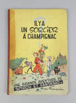 BD : Franquin éd.DUPUIS Spirou et Fantasio - Il y a un Sorcier à Champignac - 1951 EOB (état gen correct , traces d'usage/ frottement)