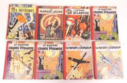 BD : Black et Mortimer E - P Jacobs éd Lombard (8p) en EO et Réed (ét moyen) : EO : Enigme de l'Atlantide 57 , Marque Jaune 56 , SOS Mét...59 (P se détach) , SX1 54.