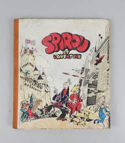 BD : Spirou et Fantasio par Franquin éd.DUPUIS - Spirou et l'Aventure - 1948 EOB (état moyen , manque la page 7 et 8)