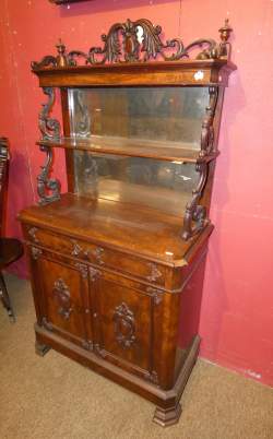 Meuble: Petit vaisselier Louis-Philippe milieu 19eS
