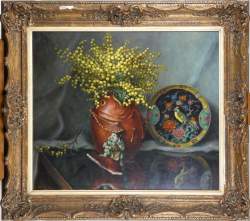 Tableau HSP -Mimosa- signé WOLLENS Karel