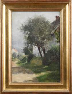 Tableau HST -Paysage- signé WARLAND Charles