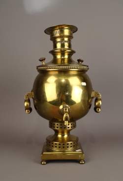 Samovar russe en bronze vers 1860