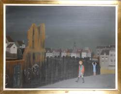 Tableau HSB - Les Fillettes - signé POFFE Andre