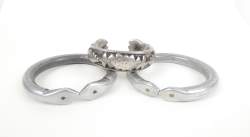 Bijou : 3 bracelets d'Asie possiblement en partie en argent