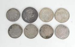 Collection : lot de 8 pièces en argent
