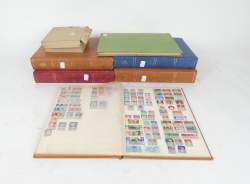 Collection de timbres : gros lot de TP neufs et oblitérés dont du belge (faciale) , nombeux TP collés surtout dans les oblitérés