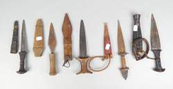 Africain : 5 couteaux ethnographies diverses