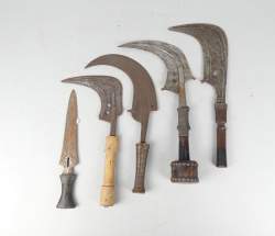 Africain : 5 glaives Mangbetu