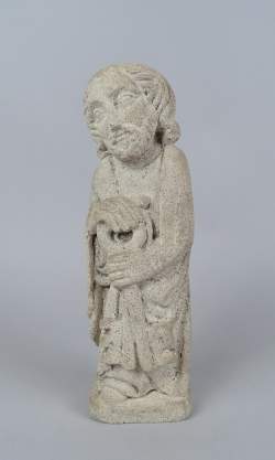 Sculpture : pierre copie d'une sculpture médiévale - Saint Joseph - début 20eS